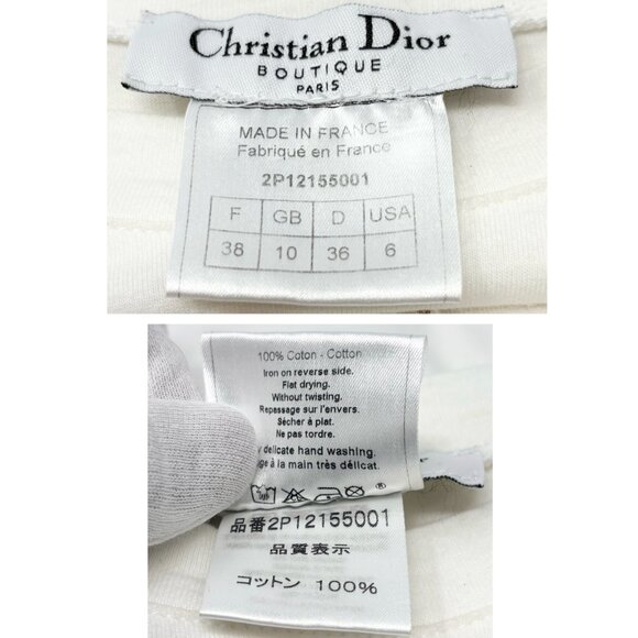 Christian Dior Vintage 2002 Goldfish Floral Embroidery Tank Top #38 [106424] - Picture 14 of 14